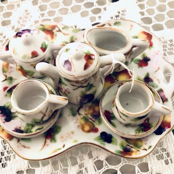 Dining | Teaset Miniature Fruit Mini Tea | Poshmark